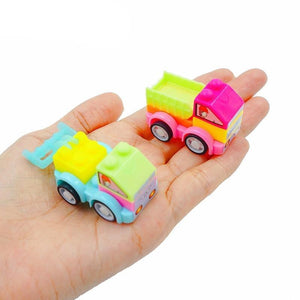 12PCS Hundred Changes Building Block Toy Cars