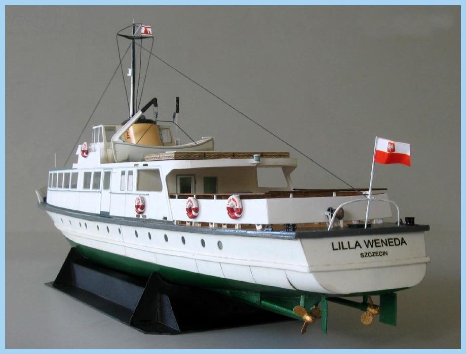 DIY Paper Model Coast Ferry Ship Puzzle Toy