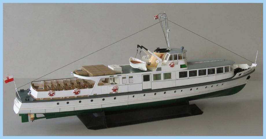 DIY Paper Model Coast Ferry Ship Puzzle Toy