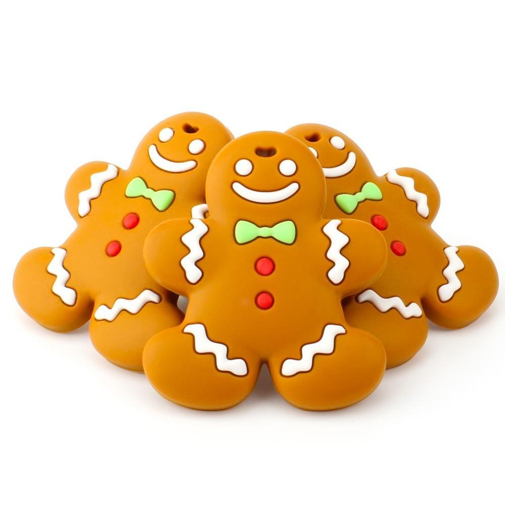 1pc Gingerbread Man baby Teether Toy