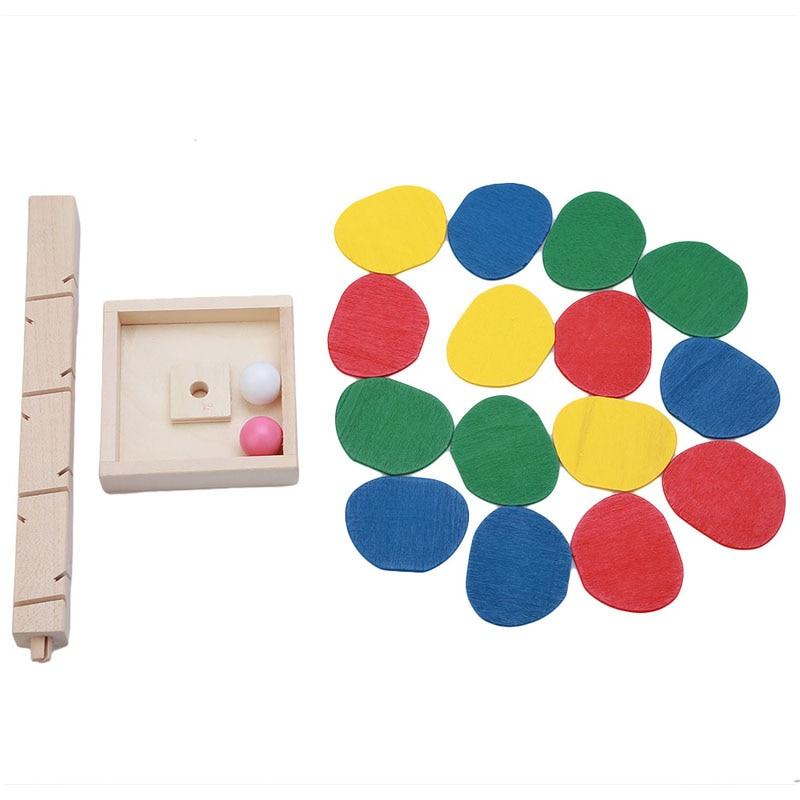 Wooden Tree Marble Ball Run Track Game