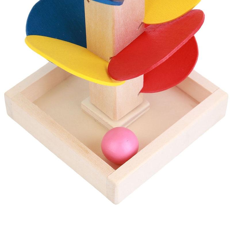 Wooden Tree Marble Ball Run Track Game