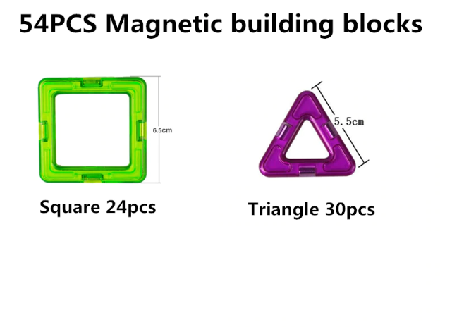 Construction Model Magnetic Building Blocks Tiles